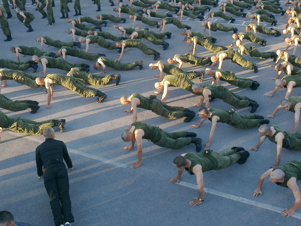 Зарядка в армии